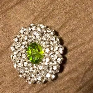 Swarovski Peridot Silver Pendant